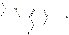 3-fluoro-4-[(propan-2-ylamino)methyl]benzonitrile