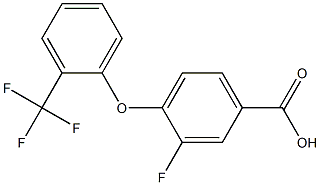  3-fluoro-4-[2-(trifluoromethyl)phenoxy]benzoic acid
