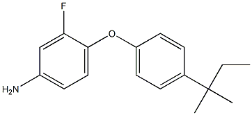  3-fluoro-4-[4-(2-methylbutan-2-yl)phenoxy]aniline