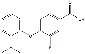  3-fluoro-4-[5-methyl-2-(propan-2-yl)phenoxy]benzoic acid