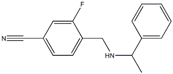 3-fluoro-4-{[(1-phenylethyl)amino]methyl}benzonitrile