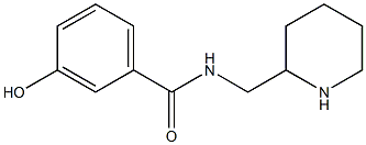 3-hydroxy-N-(piperidin-2-ylmethyl)benzamide Structure