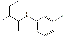 3-iodo-N-(3-methylpentan-2-yl)aniline,,结构式