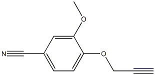 3-methoxy-4-(prop-2-ynyloxy)benzonitrile Structure