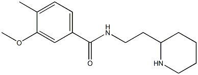 3-methoxy-4-methyl-N-(2-piperidin-2-ylethyl)benzamide Struktur