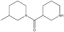 3-methyl-1-(piperidin-3-ylcarbonyl)piperidine Struktur