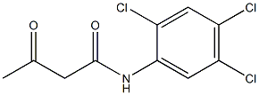 3-oxo-N-(2,4,5-trichlorophenyl)butanamide Structure