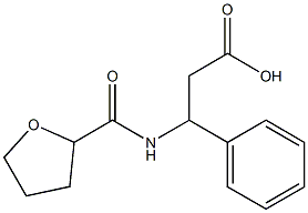 3-phenyl-3-[(tetrahydrofuran-2-ylcarbonyl)amino]propanoic acid Structure