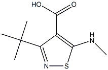 3-tert-butyl-5-(methylamino)isothiazole-4-carboxylic acid Struktur