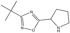 3-tert-butyl-5-(pyrrolidin-2-yl)-1,2,4-oxadiazole Structure