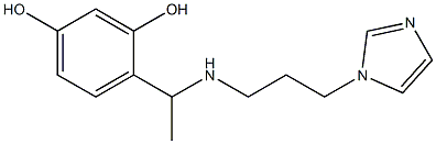 4-(1-{[3-(1H-imidazol-1-yl)propyl]amino}ethyl)benzene-1,3-diol