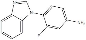 4-(1H-1,3-benzodiazol-1-yl)-3-fluoroaniline Structure