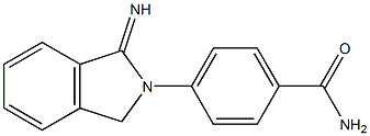 4-(1-imino-2,3-dihydro-1H-isoindol-2-yl)benzamide Struktur