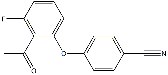 4-(2-acetyl-3-fluorophenoxy)benzonitrile