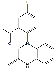 4-(2-acetyl-4-fluorophenyl)-1,2,3,4-tetrahydroquinoxalin-2-one