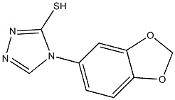 4-(2H-1,3-benzodioxol-5-yl)-4H-1,2,4-triazole-3-thiol Struktur