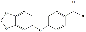 4-(2H-1,3-benzodioxol-5-yloxy)benzoic acid 结构式