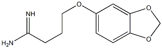 4-(2H-1,3-benzodioxol-5-yloxy)butanimidamide Struktur