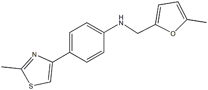  4-(2-methyl-1,3-thiazol-4-yl)-N-[(5-methylfuran-2-yl)methyl]aniline