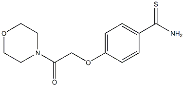 4-(2-morpholin-4-yl-2-oxoethoxy)benzenecarbothioamide Struktur