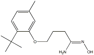 4-(2-tert-butyl-5-methylphenoxy)-N'-hydroxybutanimidamide Structure