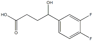 4-(3,4-difluorophenyl)-4-hydroxybutanoic acid,,结构式