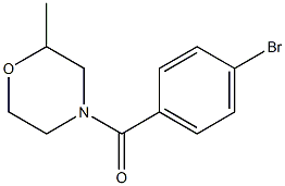 4-(4-bromobenzoyl)-2-methylmorpholine Structure