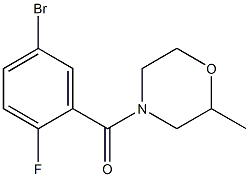 4-(5-bromo-2-fluorobenzoyl)-2-methylmorpholine Structure