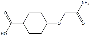 4-(carbamoylmethoxy)cyclohexane-1-carboxylic acid 结构式