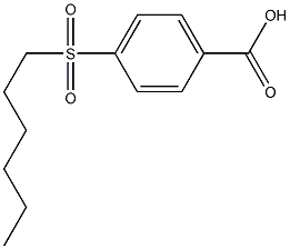 4-(hexane-1-sulfonyl)benzoic acid Structure