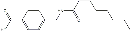 4-(octanamidomethyl)benzoic acid Struktur