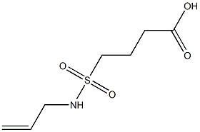 4-(prop-2-en-1-ylsulfamoyl)butanoic acid Structure