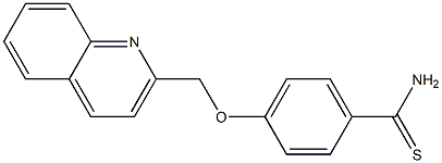 4-(quinolin-2-ylmethoxy)benzene-1-carbothioamide