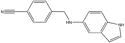 4-[(1H-indol-5-ylamino)methyl]benzonitrile|