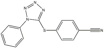4-[(1-phenyl-1H-1,2,3,4-tetrazol-5-yl)sulfanyl]benzonitrile Structure