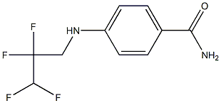4-[(2,2,3,3-tetrafluoropropyl)amino]benzamide 结构式