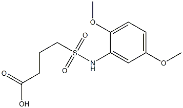 4-[(2,5-dimethoxyphenyl)sulfamoyl]butanoic acid Structure