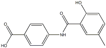  4-[(2-hydroxy-5-methylbenzene)amido]benzoic acid