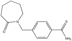 4-[(2-oxoazepan-1-yl)methyl]benzenecarbothioamide Struktur
