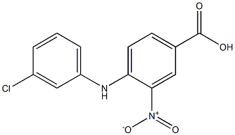 4-[(3-chlorophenyl)amino]-3-nitrobenzoic acid Structure