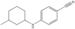 4-[(3-methylcyclohexyl)amino]benzonitrile Structure