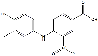 4-[(4-bromo-3-methylphenyl)amino]-3-nitrobenzoic acid Structure
