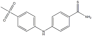 4-[(4-methanesulfonylphenyl)amino]benzene-1-carbothioamide