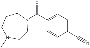 4-[(4-methyl-1,4-diazepan-1-yl)carbonyl]benzonitrile Structure