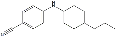 4-[(4-propylcyclohexyl)amino]benzonitrile 结构式