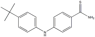 4-[(4-tert-butylphenyl)amino]benzene-1-carbothioamide Struktur