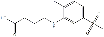 4-[(5-methanesulfonyl-2-methylphenyl)amino]butanoic acid