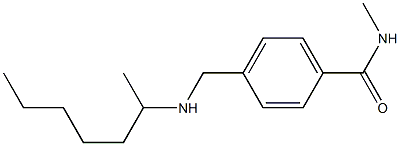 4-[(heptan-2-ylamino)methyl]-N-methylbenzamide 结构式
