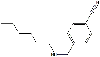 4-[(hexylamino)methyl]benzonitrile 结构式