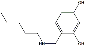 4-[(pentylamino)methyl]benzene-1,3-diol Structure